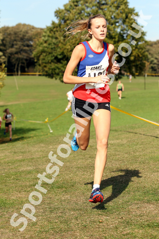Abbie Hetherington (Carlisle and Aspatria AC), under-17 girls, Northern Cross Country Relay, Graves Park, Sheffield